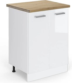 Szafki kuchenne biały wysoki połysk 60x60x81.6 r-line