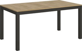 Stół rozkładany 160/264x90 cm Everyday Evolution dąb naturalny rama i nogi antracytowe