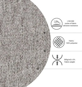 Kremowy rozkładany narożnik (róg zmienny) Homely Tommy – Miuform