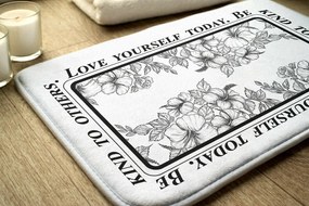 Dywanik łazienkowy antypoślizgowy Dywanik łazienkowy antypoślizgowy Kwiaty