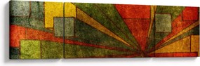 Obraz abstrakcji geometrycznej (170x50 cm)
