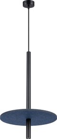 Granatowa lampa wisząca z nowoczesnym kloszem N8-D86