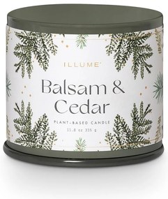 Zapachowa sojowa świeca czas palenia 50 h Balsam & Cedar – ILLUME x Bloomingville