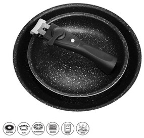 Patelnie aluminiowe 2 szt. Grande Combi – Orion
