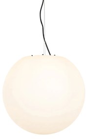 Zewnetrzna Nowoczesna lampa wisząca zewnętrzna biała 45 cm IP65 - Nura Nowoczesny Oswietlenie zewnetrzne