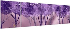 Obraz - Jeleń w magicznym lesie (170x50 cm)