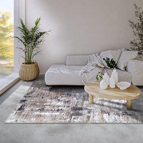 Jasnoszary dywan 120x160 cm Malard Anthracite Gold – Elle Decoration
