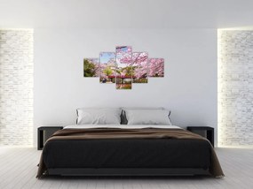 Obraz wiśni japońskiej (125x70 cm)