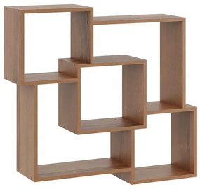 Minimalistyczna półka wisząca w kolorze orzech F3-T09
