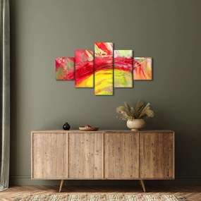Obraz abstrakcji - malarstwo (125x70 cm)