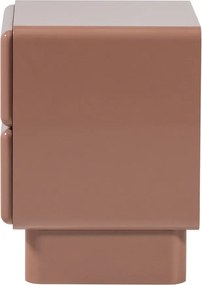 Różowa szafka nocna z połyskiem Lustra – WOOOD