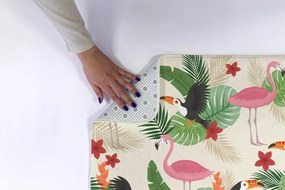 Dywanik do łazienki Dywanik do łazienki Ptaki Flamingi