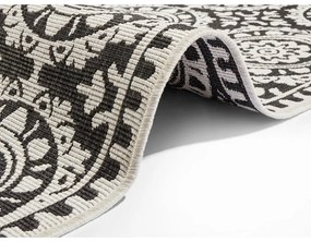 Czarno-kremowy chodnik odpowiedni na zewnątrz NORTHRUGS Jardin, 80x250 cm