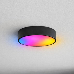 Brilagi -LED RGBW ściemnialna łazienkowa oprawa sufitowa CLARE 2xE27/9W/230V IP54 Wi-Fi czarna