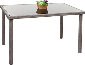 Stolik z polirattanu MCW-G19,  Szary