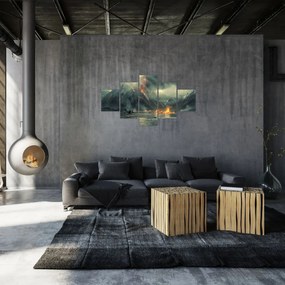 Obraz - Erupcja wulkanu (125x70 cm)