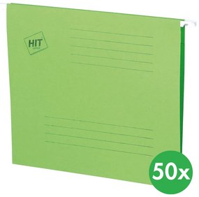 Teczki zawieszane A4, zielone, 50 szt.