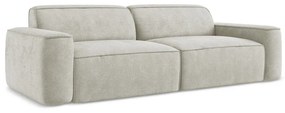 Kremowa sofa z tkaniny szenilowej 244 cm Omao – Makamii