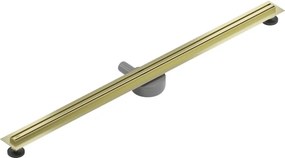 Mexen Flat 360° Slim odpływ liniowy obrotowy 150 cm, złoty szczotkowany - 1A41150