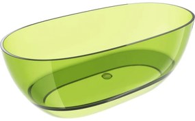 Mexen Pure lime wanna wolnostojąca transparentna 170 x 80 cm, korek chrom - 58071708012