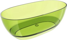 Mexen Pure lime wanna wolnostojąca transparentna 170 x 80 cm, korek chrom - 58071708012