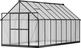 Szklarnia 240 x 244 x 488 cm, wzmocniona konstrukcja, poliwęglan 6 mm