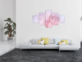 Obraz - Różowe plamy (125x70 cm)