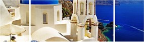 Obraz - Santorini, Grecja (170x50 cm)