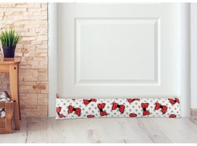 Bellatex Wałek uszczelniający LIN Kokarda czerwony, 15 x 85 cm