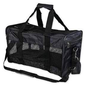 Czarna torba transportowa dla czworonoga 27x46,5 cm Trixie – Plaček Pet Products