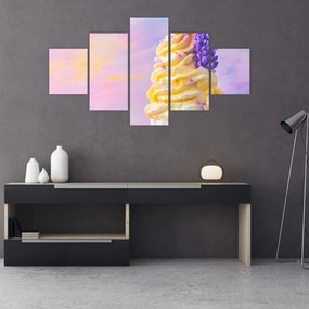 Obraz - Lody z lawendą (125x70 cm)