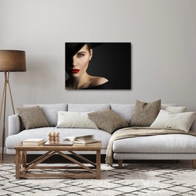 Obraz - Portret kobiety w kapeluszu (70x50 cm)