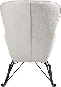 Nowoczesny fotel bujany na czarnych płozach Liberto 3