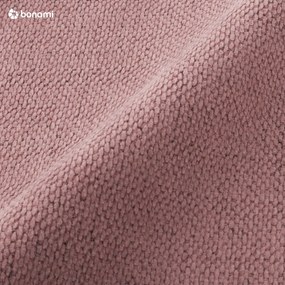 Różowe tapicerowane łóżko dwuosobowe ze schowkiem i stelażem 200x200 cm Lupine – Micadoni