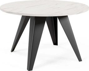 Designerski stolik do salonu na metalowej podstawie Fare