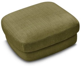 Podnóżek z tkaniny szenilowej w kolorze khaki Leonore – Bobochic Paris