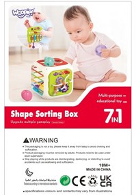 Woopie baby sensoryczna edukacyjna kostka aktywności