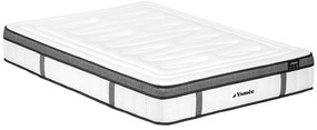 Materac 180 x 200 cm hybrydowy z kieszeniowymi sprężynami 7 stref i pianką termoelastyczną gr.30cm - OLIANE od YSMÉE