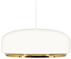 Biała lampa wisząca LED z metalowym kloszem ø 40 cm Hazel medium – UMAGE