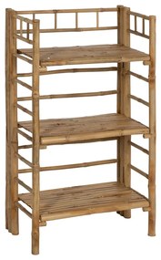 Bambusowy regał w naturalnym kolorze 61x104x34 cm Manali – Ixia