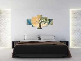 Obraz – Drzewo życia w księżycu (125x70 cm)