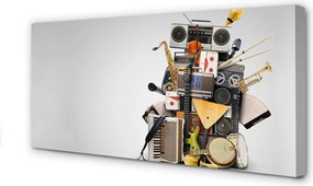 Duży obraz na płótnie Retro Studio Muzyczne