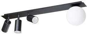 Lampa sufitowa z reflektorami i kloszem - S897-Rahim