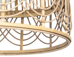 Inteligentna lampa wisząca z rattanu 44 cm z WiFi G95 - MichelleKolonialny Oswietlenie wewnetrzne