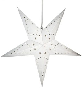 Świąteczna papierowa gwiazda pięcioramienna STARLET 35 cm, biała