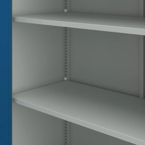 Szafa biurowa Jan dwudrzwiowa 90x40x185 cm szary/niebieski