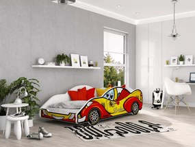 Łóżko dziecięce samochód bolid Spidi III 90x180 auto wyścigowe z stelażem flex