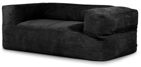 Czarny sztruksowy worek do siedzenia Sofa MooG – SLOWDOWN