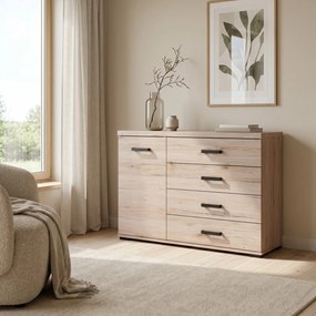 Komoda LIVORNO 120 cm do Salonu Sypialni Dąb