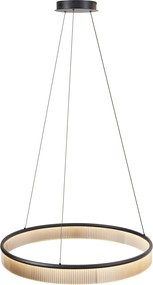 Nowoczesna lampa wisząca czarna 78 cm z LED z 3-stopniowym ściemnianiem - Żyrandol Anello